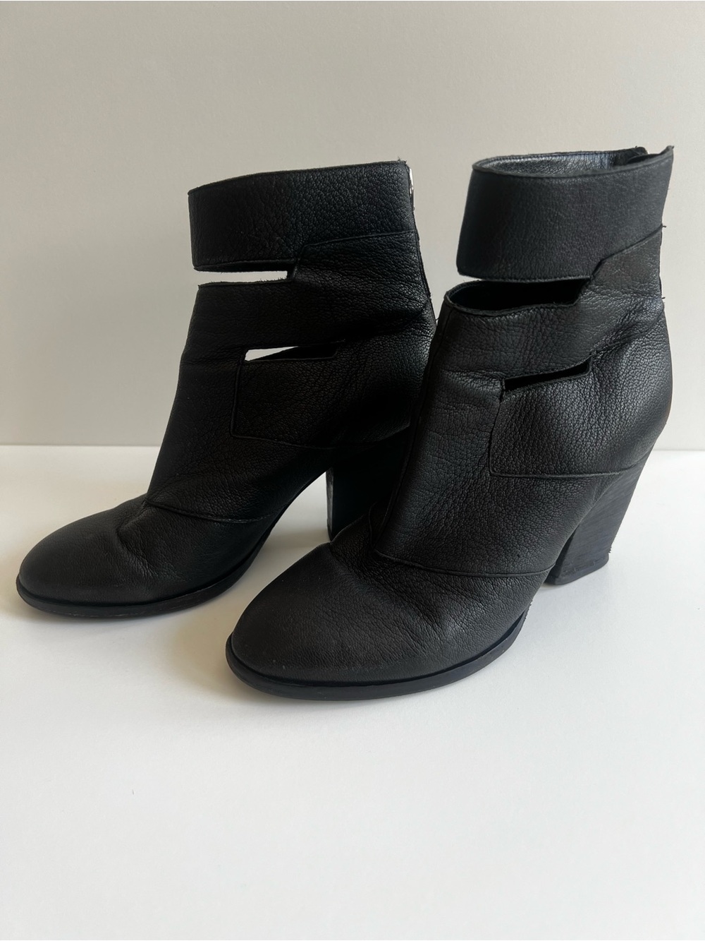 Women's Leather Ankle Boots 7.5 Dark Acedemia Grunge Whimsigoth Boho Western Y2K